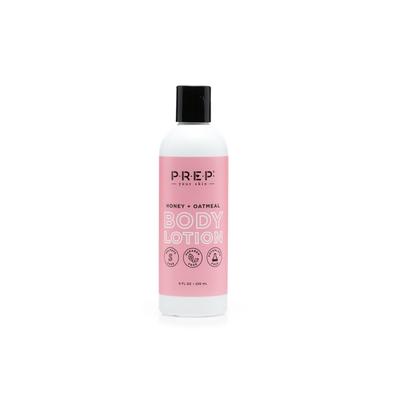 Oatmeal Honey Body Lotion - By PREP Your Skin, Front, Pink Bottle