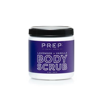Lavender Vanilla Body Scrub by Prep Your Skin, Front